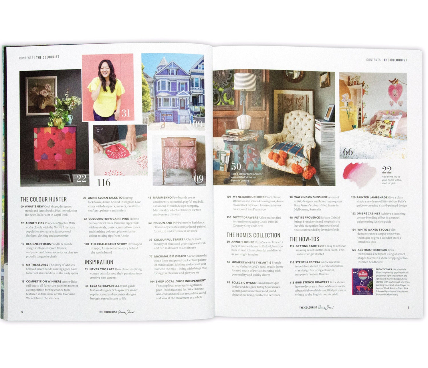 Magasinet The Colourist nr 6 ger dig inspiration och  idéer hur du kan använda färgen Chalk Paint för att enkelt försköna ditt hem.