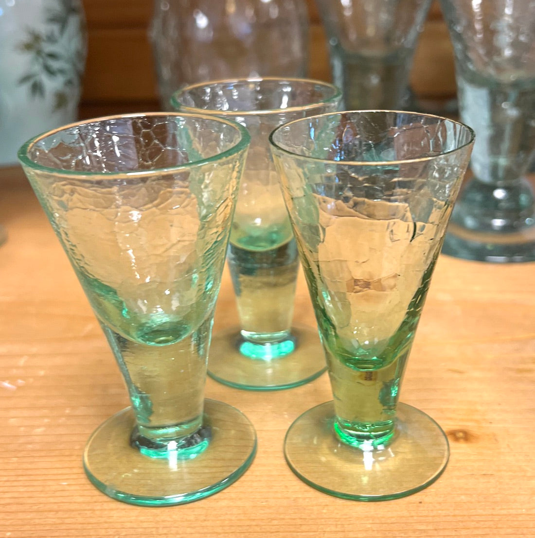 Skansenglas i vackert grönt