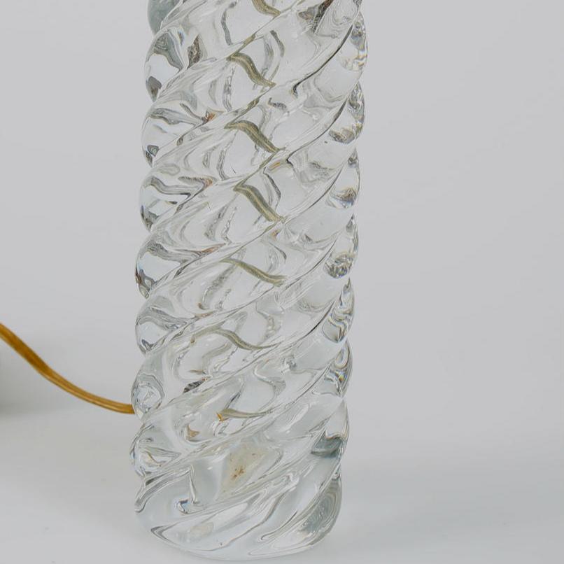 Tjusig lampfot i glas designad vid Reijmyre av Monica Bratt.