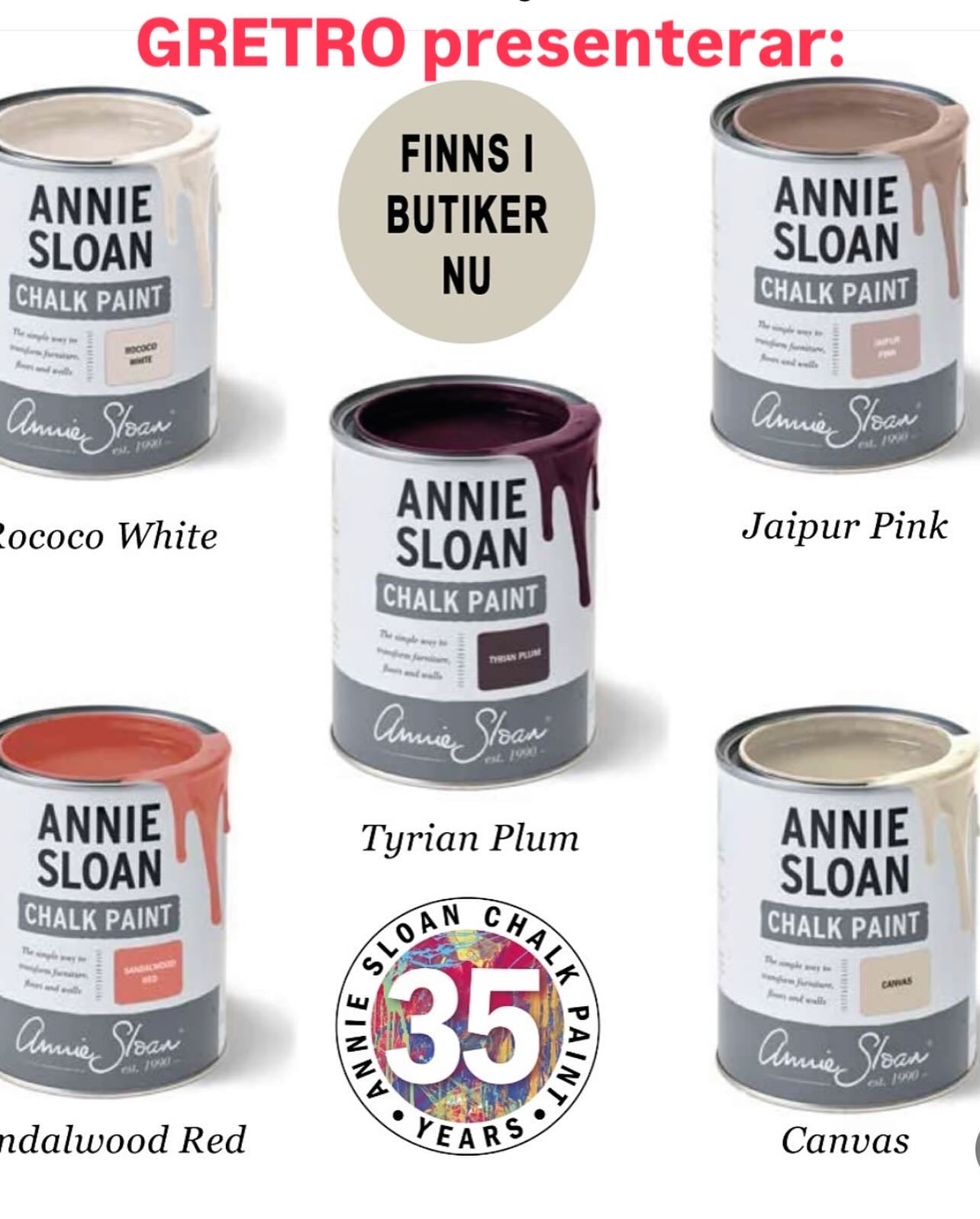 Ny färg! Sandalwood Red Chalk Paint™ 500 ml