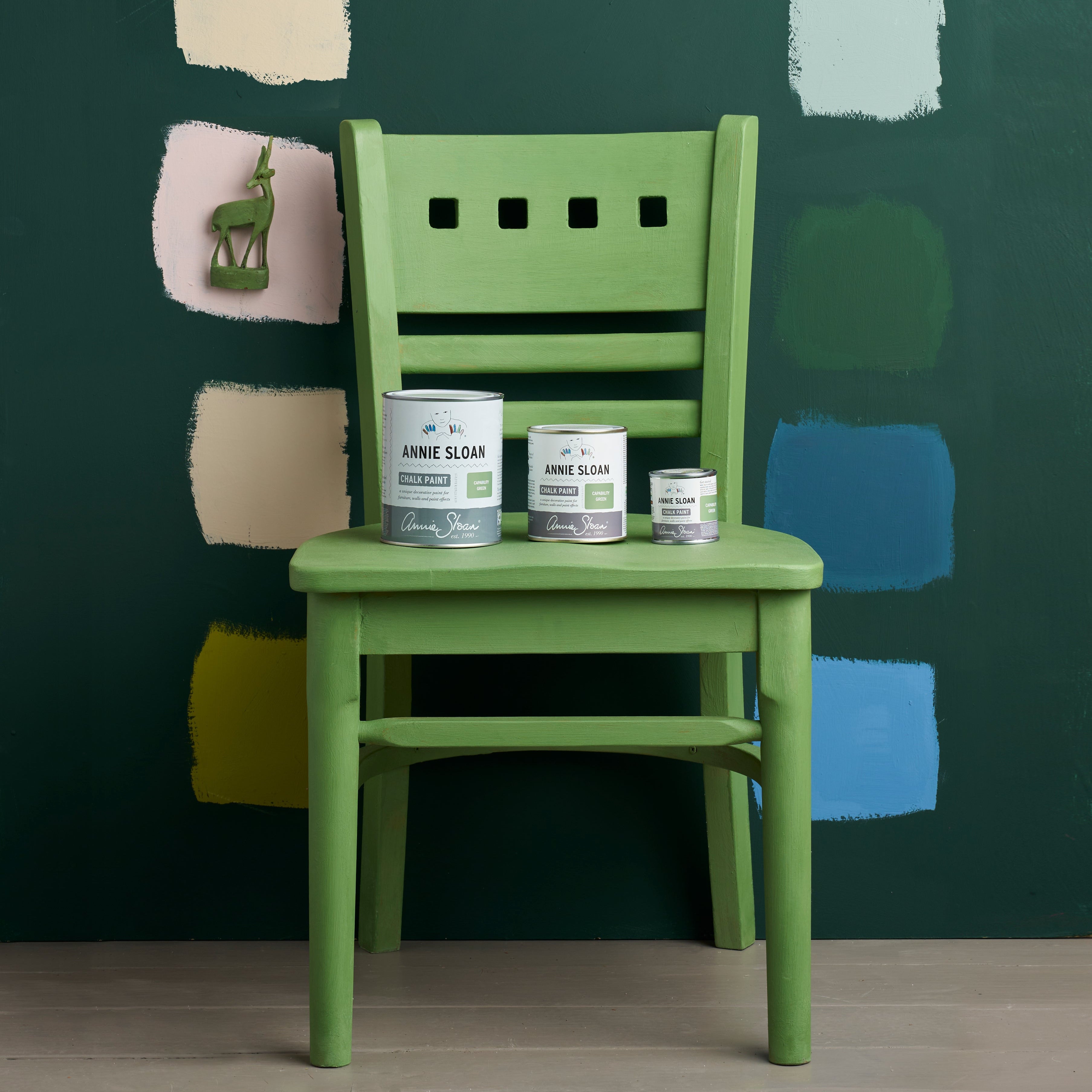 Den underbart sköna gröna färgen Capability från Annie Sloan.