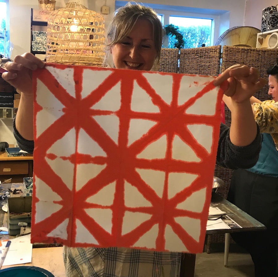 Skapa din egen unika textilkonst – Shibori och Block Print