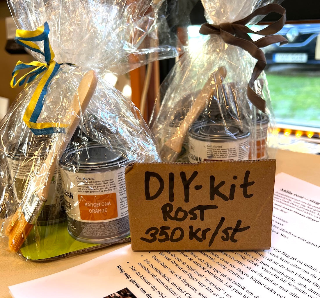 Med Annie Sloans rost-kit kan du skapa vacker patinering.