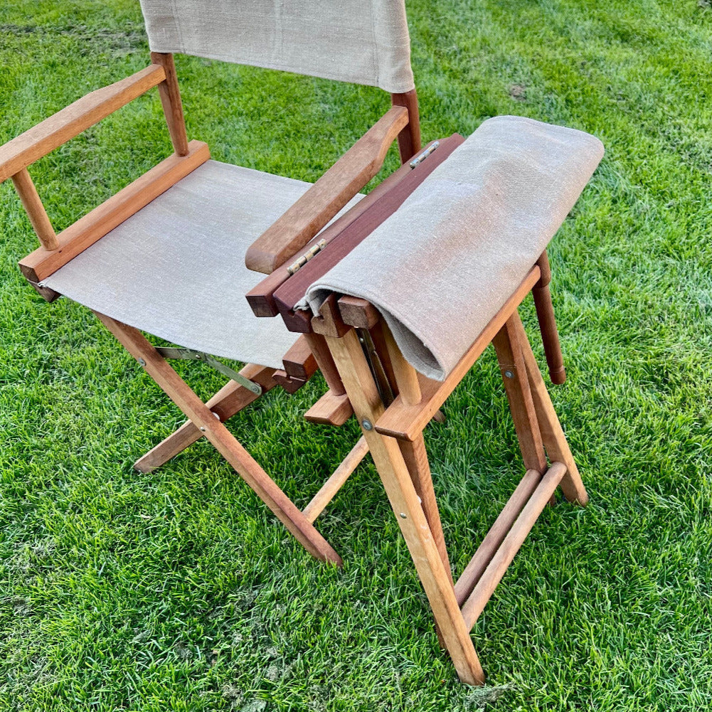 Renoverade regissörsstolar i teak