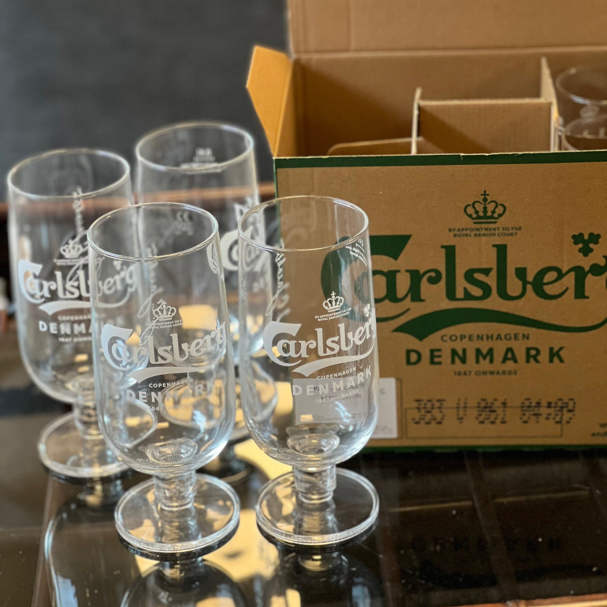 40 cl ölglas från Carlsberg