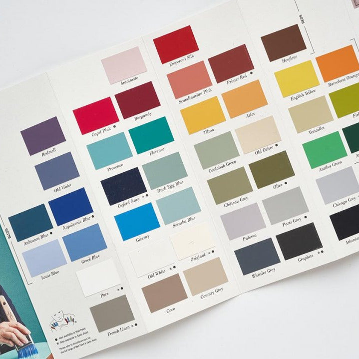 Färgkarta över Annie Sloan Chalk Paint™