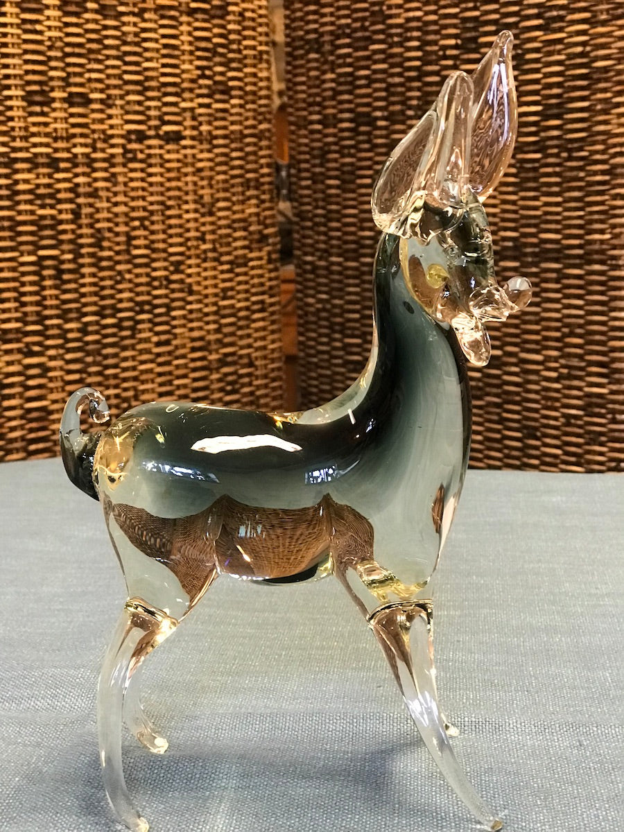 Glaskonst – Rådjur från Murano