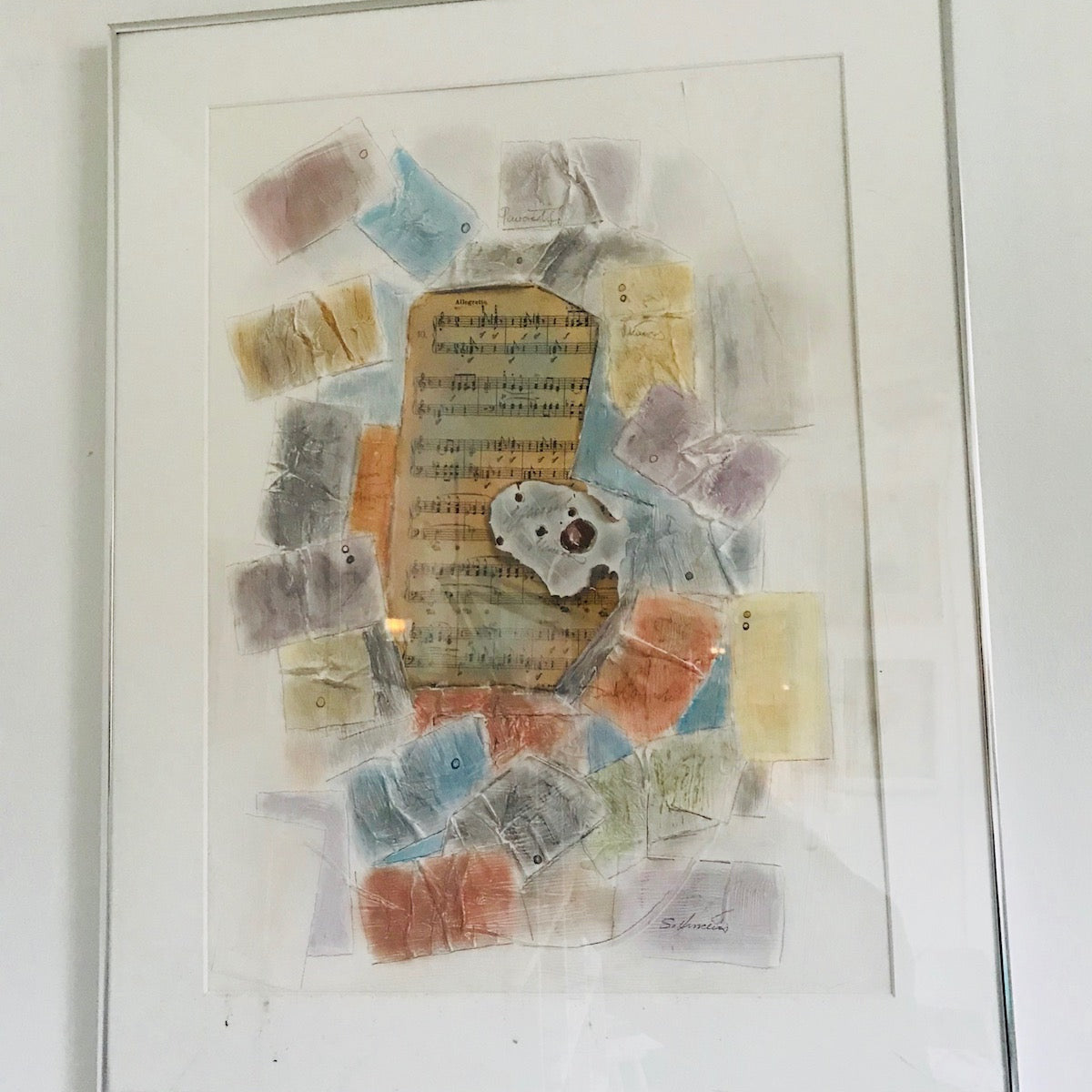 Noter till vacker musik under det glada 80-talet? GRETRO vet inte, utan bara spånar.
Noter och musik i huvudet på en musiker är ett original, tillverkat troligen av Ulf Onsberg 1932-2020.